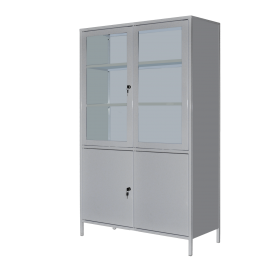 Шкаф медицинский двухстворчатый с сейфом ШМ-2С - Фото 1