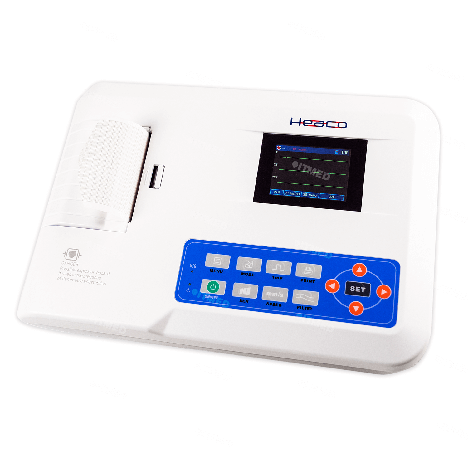 Електрокардіограф 3-х канальний 300G з сенсорним екраном - Фото 1