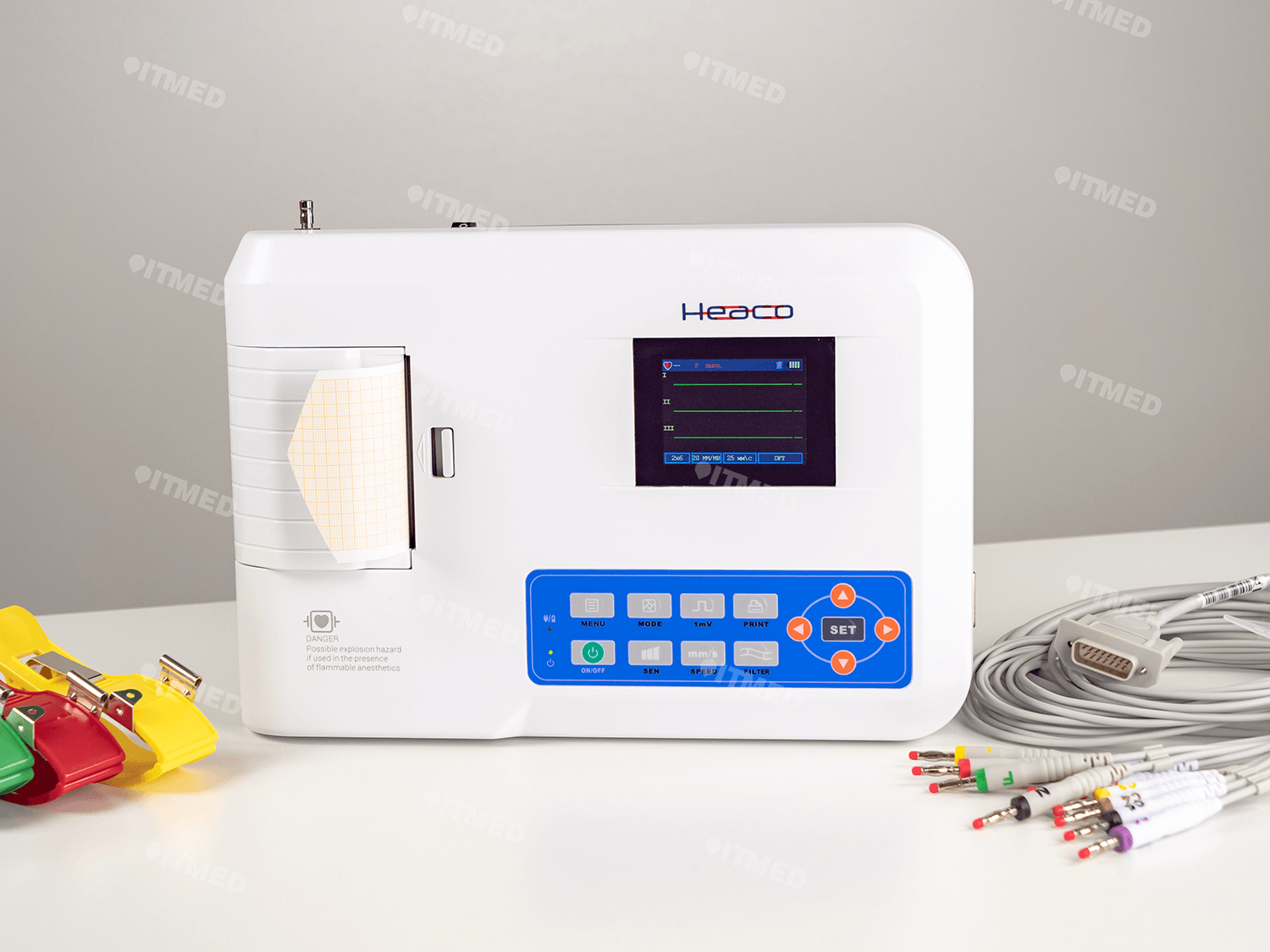 Електрокардіограф 3-х канальний 300G з сенсорним екраном - Фото 1