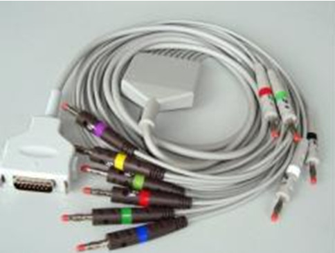 Кабель до ЕКГ EK41, EK53, EK56, EK51, EK512, HELLIGE - Фото 1