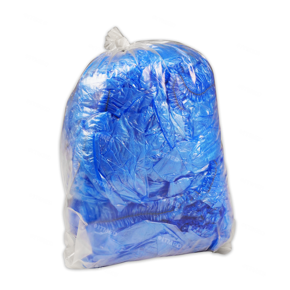 Бахилы голубые с эластичной кромкой, классик , 3,0 гр (50 пар) - Фото 1