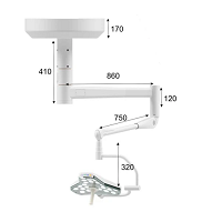 Лампа операционная Maestro LED300-300 двухкупольная - Фото 1
