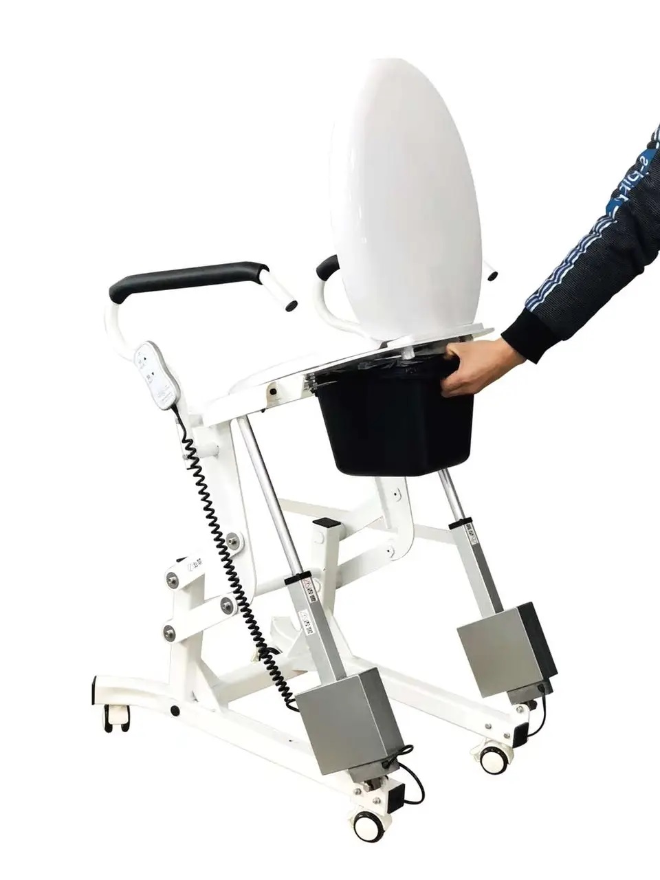 Кресло для туалета с подъемным устройством стационарное LWY-002 - Фото 1
