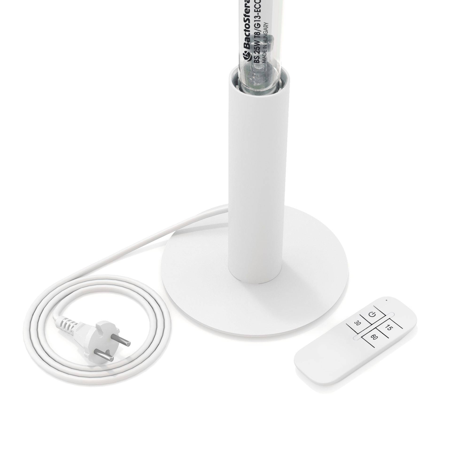 Бактерицидний опромінювач BactoSfera 360° 15 OZONEFREE RC-TIMER White - Фото 1