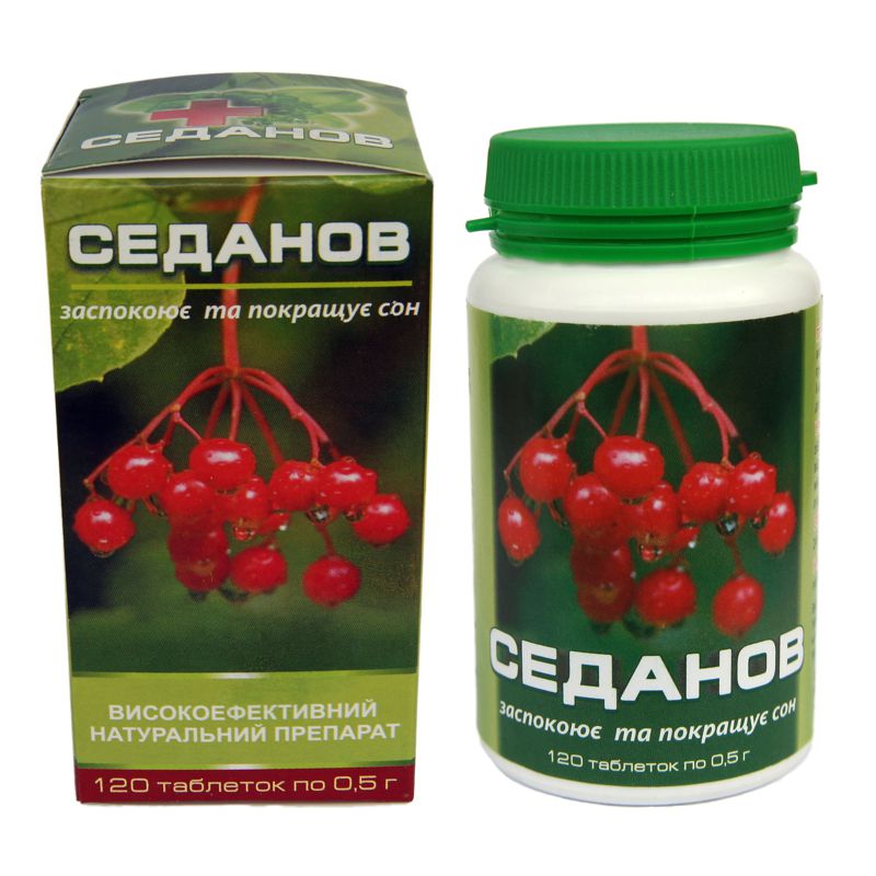 Седанов - успокоительное средство, 120 табл. по 0,5 г