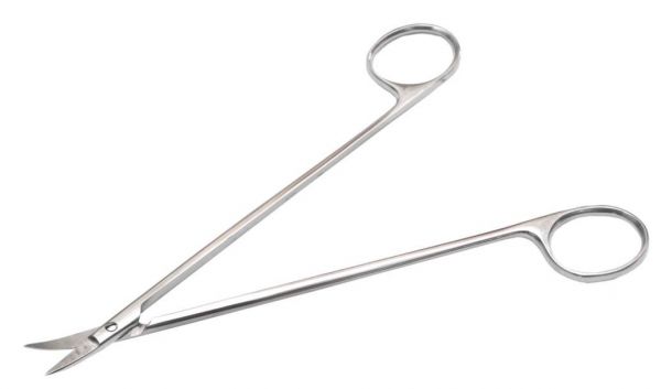 Ножиці гострі, вертикально-вигнуті, 160 мм. (Н-23) - Фото 1