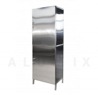 Шкаф одностворчатый медицинский ШО-НС-НН с нержавеющей стали - Фото 1