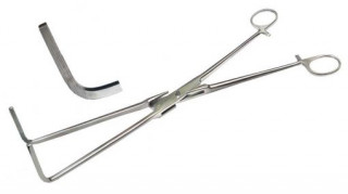 Зажим вагинальный, изогнутый. Длина 32,5 см. (З-2) - Фото 1