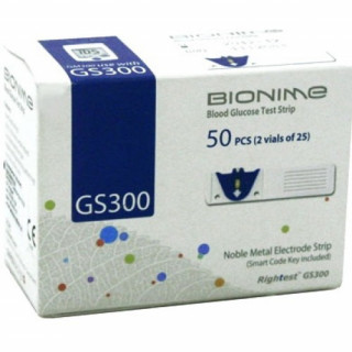 Тест-полоски для глюкометров Rightest GS300 (50 шт.) - Фото 1