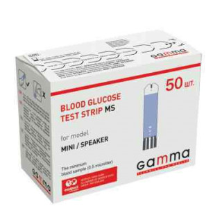 Тест-смужки для глюкометрів Gamma MS (50 шт) - Фото 1