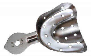 Ложка оттискная стоматологическая для верхней челюсти № 2. (ЛОСВ-2) - Фото 1