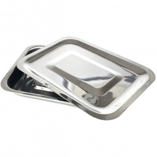 Лоток хирургический, прямоугольный с крышкой 200 мм (ЛПр-200 к) - Фото 1