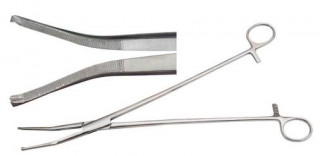 Затискач зігнутий із зубом, 280 мм. (З-50) - Фото 1