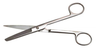 Ножиці з одним гострим кінцем, прямі, 170 мм (Н-6-1) - Фото 1