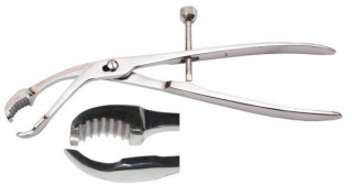 Костодержатель изогнутый. Длина 26,0 см, рабочая часть 20 мм. (К-178) - Фото 1