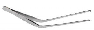Пинцет ушной горизонтально - изогнутый, хирургический. Длина 10,5 см. (П-24-3) - Фото 1