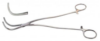 Диссектор с изогнутыми ручками, с кремальерой,.№3, 220 мм. (Д-34) - Фото 1