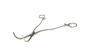 Диссектор с изогнутыми ручками, с кремальерой,.№3, 220 мм. (Д-34) - Фото 1