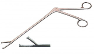 Щипцы влагалищные для инородных тел детские № 1. Длина 26,0 см (Щ-152) - Фото 1