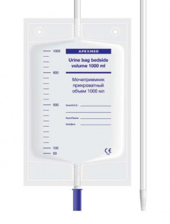 Мочеприемник прикроватный Apexmed, 1000 мл (10шт) - Фото 1