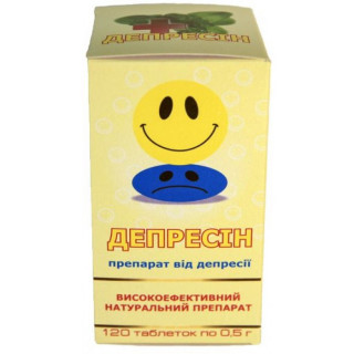 Депресин - антидепресант, 120 табл. по 0,5 г - Фото 1
