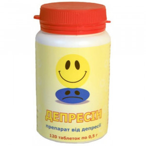 Депресин - антидепресант, 120 табл. по 0,5 г - Фото 1