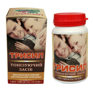 Трисил - тонизирующее средство, 120 табл  по 0,5 г - Фото 1