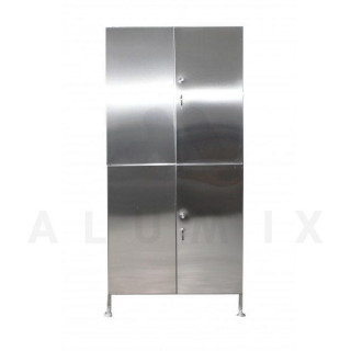 Шкаф медицинский двустворчатый ШД-НС-НН с нержавеющей стали - Фото 1