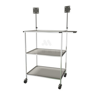 Стійка пересувна під два монітори пацієнта - Фото 1