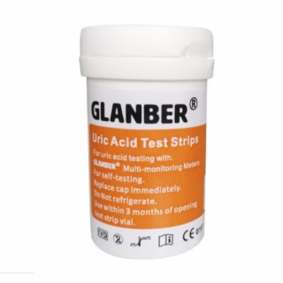 Тест-полоски Мочевой Кислоты 25 шт GLANBER RU01 - Фото 1
