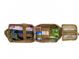 Аптечка быстросбрасываемая общевоенная с ДВУМЯ турникетами ДНЕПР и Гемостатиком - Фото 1