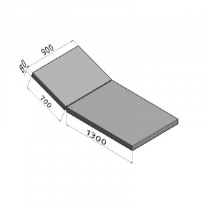 Матрас медицинский двухсекционный АТОН КФ-2-МЦ - Фото 1