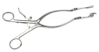 Ранорасширитель нейрохирургический, с острыми губками. (Р-38) - Фото 1