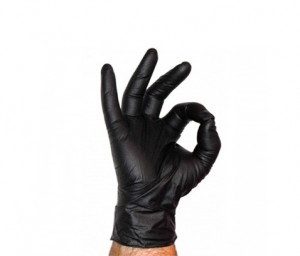 Перчатки нитриловые без пудры SafeTouch Advanced Black, 3,5 г (10 уп - 1 ящ) - Фото 1