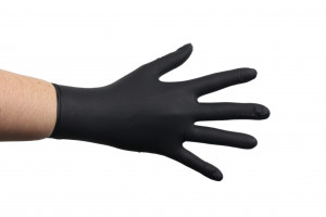 Перчатки нитриловые без пудры SafeTouch Advanced Black, 3,5 г (10 уп - 1 ящ) - Фото 1