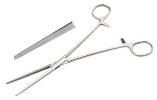 Затискач Більрот кровоспинний, зубчастий, прямий №2. Довжина 19,8 см. (З-32) - Фото 1