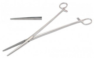 Затискач гінекологічний, прямий, №2, 285 мм (З-59-2) - Фото 1