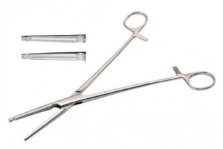 Зажим кровоостанавливающий жесткий для вагинальных операций, прямой, 220 мм. (З-60-1) - Фото 1