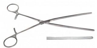 Зажим кишечный эластичный для взрослых,  прямой, 240 мм. (З-40-1т) - Фото 1