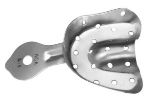 Ложка відтискна стоматологічна для верхньої щелепи №1. (ЛОСВ-1) - Фото 1