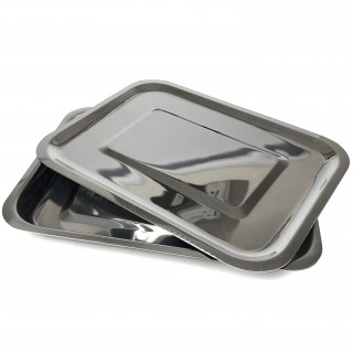 Лоток хирургический, прямоугольный с крышкой 300 мм (ЛПр-300 к) - Фото 1