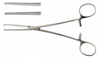 Зажим Кохер кровоостанавливающий, одно- и двузубый, зубчатый, прямой №3. Длина 20,0 см. (З-31) - Фото 1
