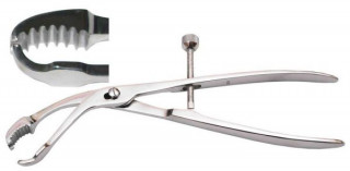 Костодержатель изогнутый. Длина 26,0 см. рабочая часть 30 мм. (К-177) - Фото 1