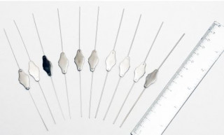 Зонды цилиндрические, двусторонние по Боуманн, для слезного канала, серебро - Фото 1