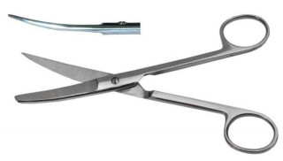 Ножницы с одним острым концом, изогнутые, 170 мм. (Н-4-1) - Фото 1