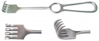 Гачок хірургічний чотиризубий гострий. Довжина 22 см (КО-4) - Фото 1