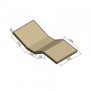 Матрас медицинский четырехсекционный АТОН КФ-4-МЦ-Р - Фото 1