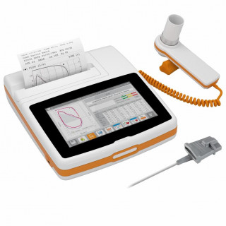Спирометр Spirolab с пульсоксиметрическим модулем + 3 одноразовые турбины + SPO2 - Фото 1
