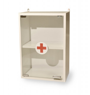 Аптечка навесная стекло ШМн ТМ Омега - Фото 1