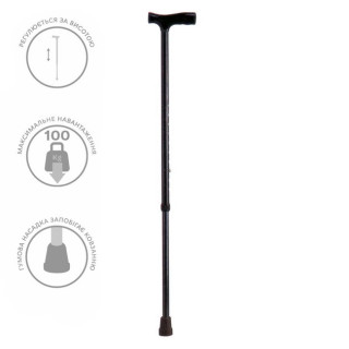 Тростина регульована по висоті алюмінієва KJT914С - Фото 1